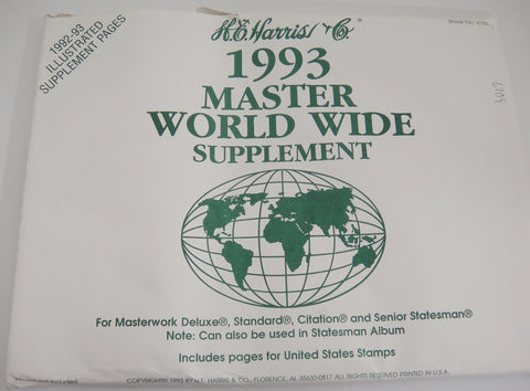 Harris Master Stamp Supplement Worldwide 1993 X100-93