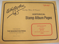 White Ace 1994 United Nations Singles Stamp Supplement UN-42