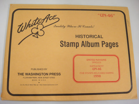 White Ace 1998 United Nations Singles Stamp Supplement UN-46