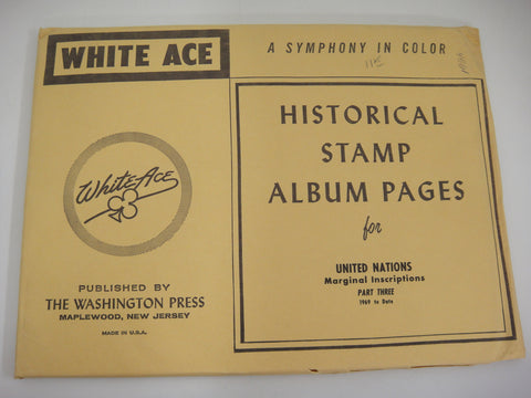 White Ace United Nations Marginal Inscription Blocks Supplement 1969-1973 Part 3 NOS