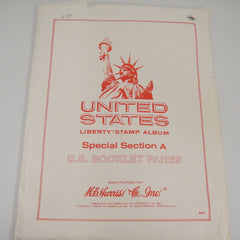 Harris Liberty Album U.S. Special Section A Booklet Panes 1903-1973 W301