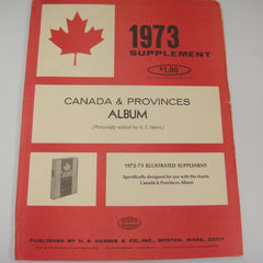 Harris 1973 Stamp Album Supplement Canada and Provinces X160G New Old Stock