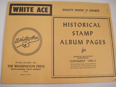 White Ace 1976 American Revolution Bicentennial Supplement United States ARB-4