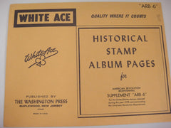 White Ace 1978 American Revolution Bicentennial Stamp Supplement United States ARB-6