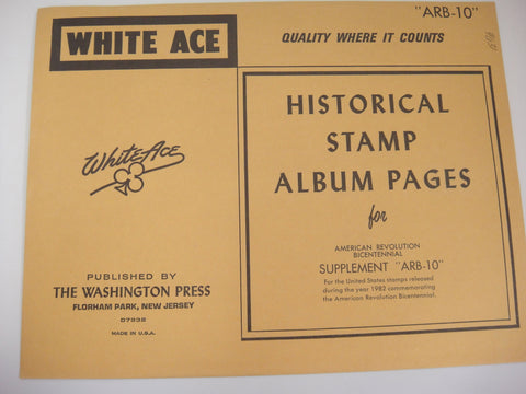 White Ace 1982 American Revolution Bicentennial Supplement United States ARB-10