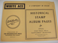 White Ace 1970 United Nations Official Singles & Blocks of Four Album Supplement 17 NOS