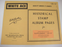White Ace Canada 1984-85 Regular Issues Stamp Album Supplement CR-15
