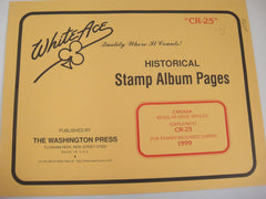 White Ace 1999 Canada Regular Issues Stamp Album Supplement CR-25