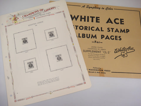 White Ace 1961 Champions of Liberty Stamp Supplement CL-2