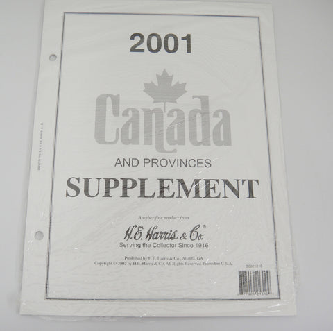 Harris Stamp Album Supplement Canada and Provinces 2001 #90921310