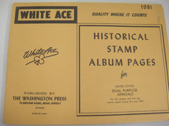 White Ace 1982 Dual Purpose Annuals Supplement Stamps & FDCs United States