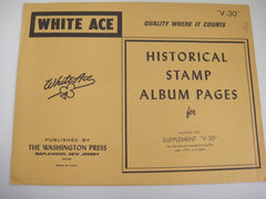 White Ace 1979 Vatican City Stamp Singles Album Supplement V-30 NOS