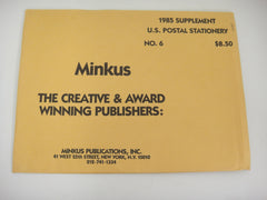 Minkus 1985 United States Postal Stationery Supplement 6 New Old Stock