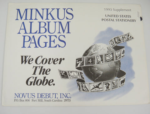 Minkus Postal Stationery Stamp Supplement 14 United States 1993 MUSP93