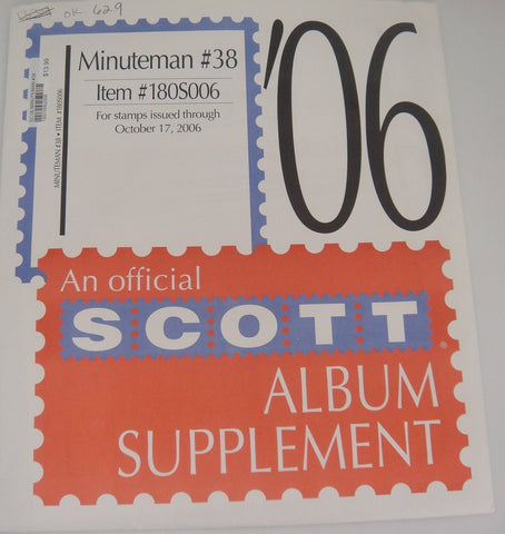 Scott 2006 United States Minuteman Stamp Supplement 38 180S006