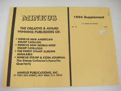 Minkus 1984 United Stats Regular Issues Stamp Album Supplement 30 NOS