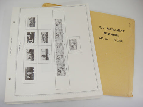 Minkus British America 1975 Stamp Album Supplement #16