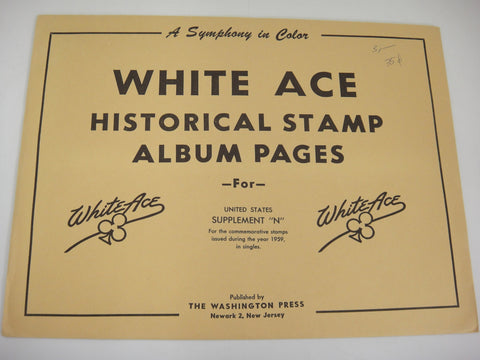 White Ace 1959 United States Commemorative Singles Supplement N