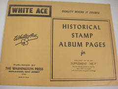 White Ace 1977 Mail Early in the Day Singles Supplement ME-9 NOS