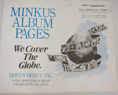 Minkus 1994 All American Part 1 Regular & Commemorative Stamp Supplement US MAA194
