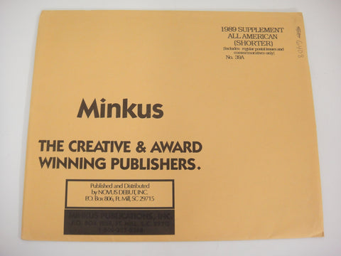 Minkus All American Part I Stamp Supplement 39a United States 1989 Regular & Commemoratives