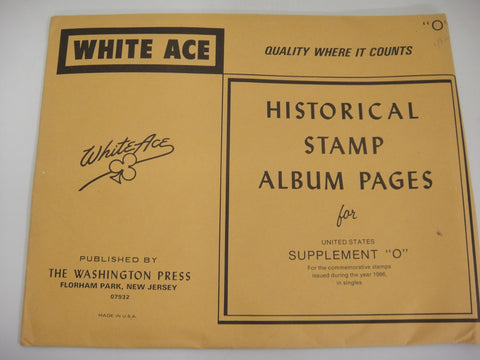 White Ace 1986 United States Commemorative Singles Supplement "O"
