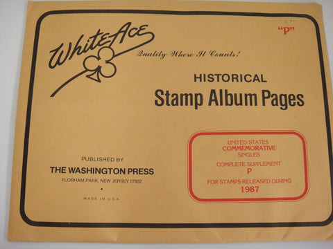 White Ace 1987 United States Commemorative Singles Supplement P