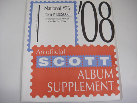 Scott 2008 United States National Stamp Supplement 76 #100S008