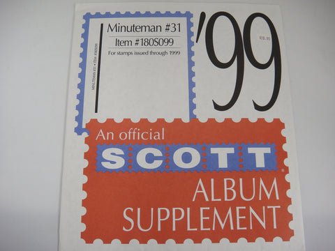Scott 1999 Minuteman United States Stamp Supplement 31 #180S099