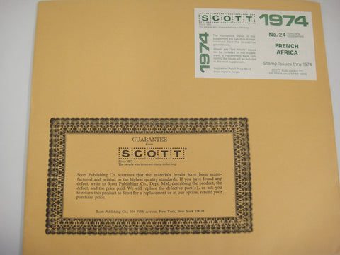 Scott 1974 French Africa Specialty Supplement 24 NOS