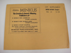Minkus 1979 United Nations Singles Stamp Album Supplement #24 NOS