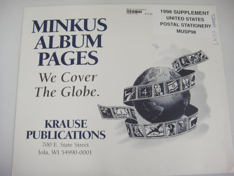 Minkus 1998 United States Postal Stationery Supplement MUSP98