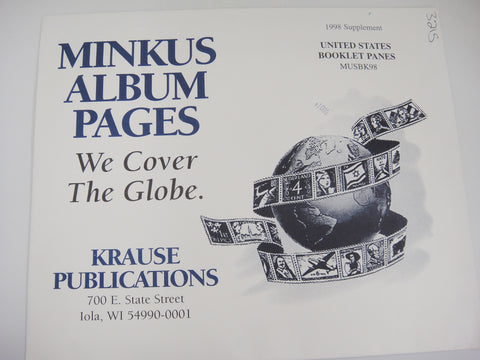 Minkus 1998 United States Booklet Panes Supplement MUSBK98