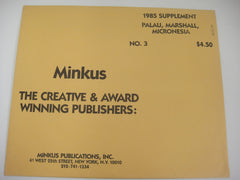 Minkus 1985 Palau Marshall Micronesia Stamp Album Supplement No. 3