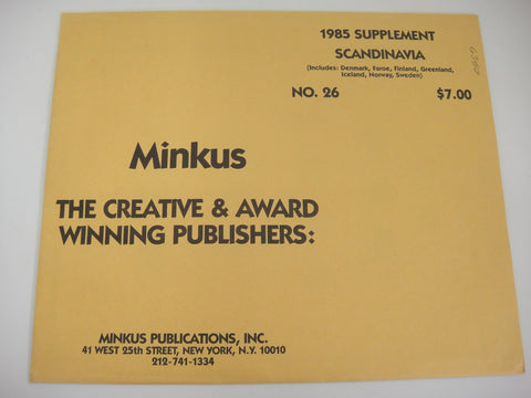 Minkus Scandinavia 1985 Stamp Album Supplement #26 New Old Stock