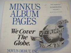 Minkus 1991 Scandinavia Vol. 5 Estonia Latvia Lithuania Stamp Album Supplement NOS