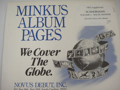 Minkus 1992 Scandinavia Vol. 5 Estonia Latvia Lithuania Stamp Album Supplement NOS