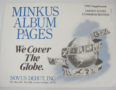 Minkus 1992 US Commemoratives Stamp Supplement 43 United States