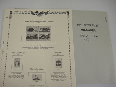 Minkus 1970 American Commemorative Supplement and U.N. Issues 21 New Old Stock
