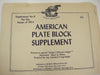 Minkus 1954 American Plate Block Stamp Album Supplement #6 New Old Stock