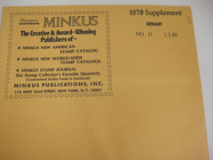 Minkus 1979 Germany Stamp Album Supplement #21 New Old Stock