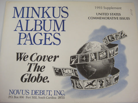Minkus 1993 Commemorative Issues Stamp Supplement 44 United States MUSC93