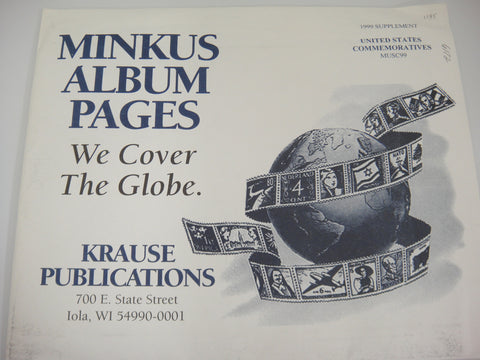 Minkus 1999 United States Commemoratives Stamp Supplement #50 MUSC99