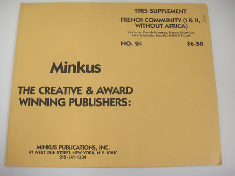 Minkus 1985 French Community I & II Stamp Album Supplement #24 New Old Stock