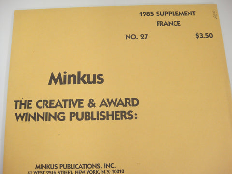 Minkus 1985 France Stamp Album Supplement #27 New Old Stock