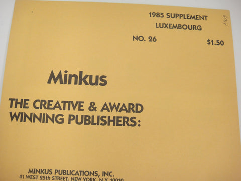 Minkus 1985 Luxembourg Stamp Album Supplement #26