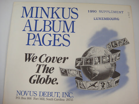 Minkus 1990 Luxembourg Stamp Album Supplement #31