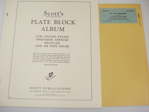 Scott 1969 United States Regular & Air Post Plate Blocks Supplement 4 125S068