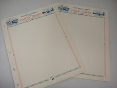 White Ace Canal Zone 10 Blank Supplement Pages New Old Stock