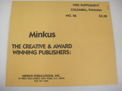 Minkus 1985 Colombia Panama Stamp Album Supplement No. 26 New Old Stock